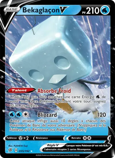 Image de la carte Pokemon Bekaglaçon V 055/192