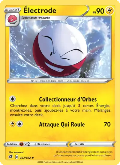Image de la carte Pokemon Électrode 057/192