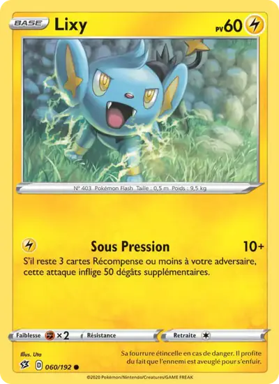 Image de la carte Pokemon Lixy 060/192