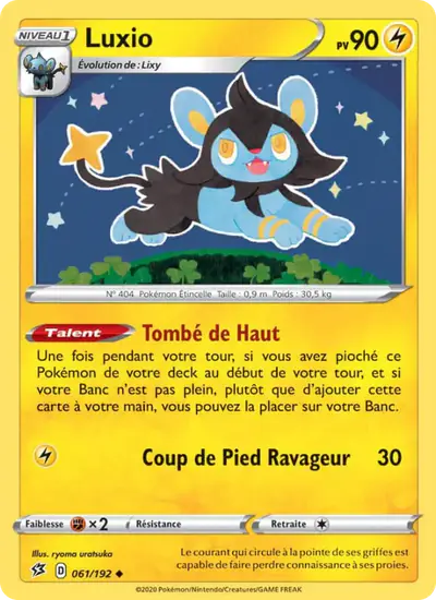 Image de la carte Pokemon Luxio 061/192