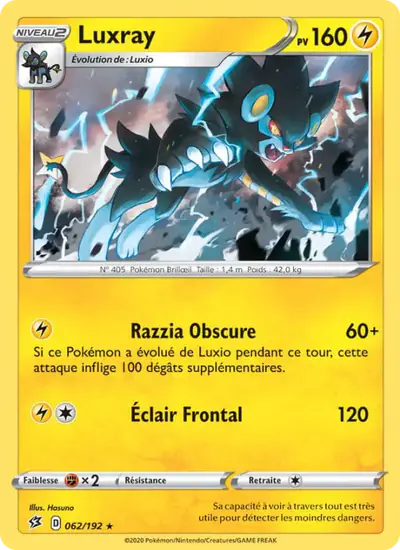 Image de la carte Pokemon Luxray 062/192