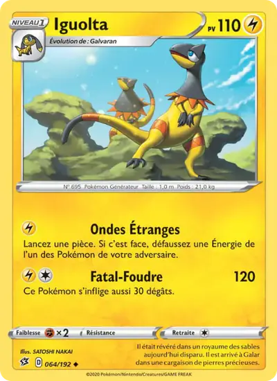 Image de la carte Pokemon Iguolta 064/192
