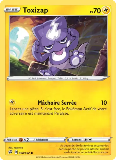 Image de la carte Pokemon Toxizap 068/192