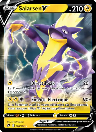 Image de la carte Pokemon Salarsen V 070/192