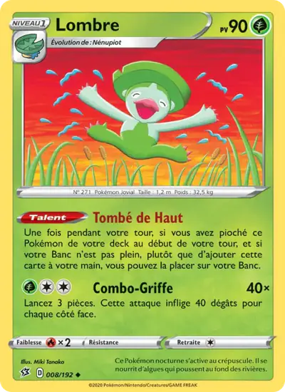 Image de la carte Pokemon Lombre 008/192