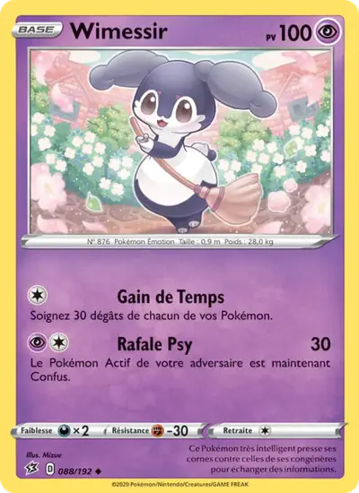 Image de la carte Pokemon Wimessir 088/192