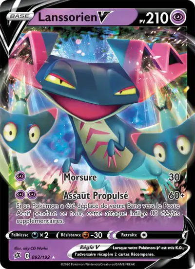 Image de la carte Pokemon Lanssorien V 092/192