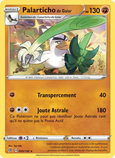 Image de la carte Pokemon Palarticho de Galar 095/192