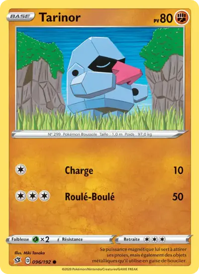 Image de la carte Pokemon Tarinor 096/192
