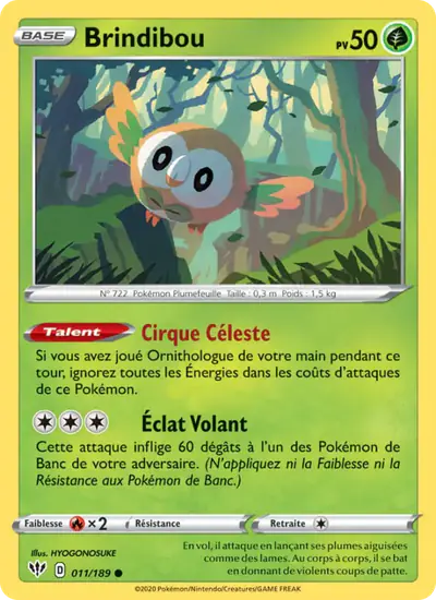 Image de la carte Pokemon Brindibou 011/189
