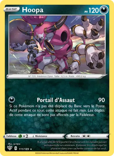 Image de la carte Pokemon Hoopa 111/189