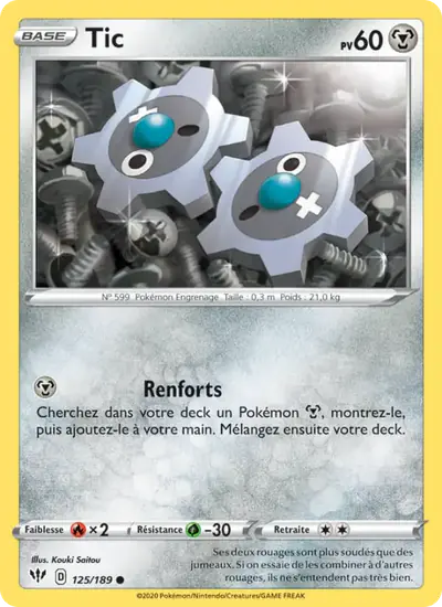 Image de la carte Pokemon Tic 125/189