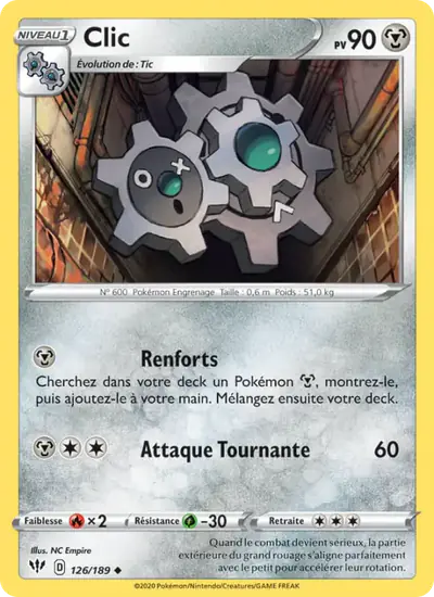 Image de la carte Pokemon Clic 126/189