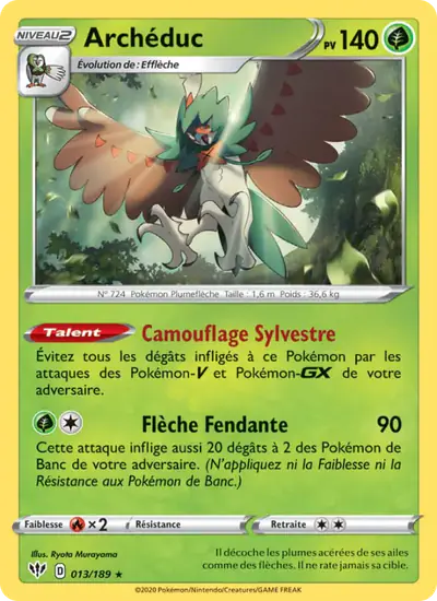 Image de la carte Pokemon Archéduc 013/189