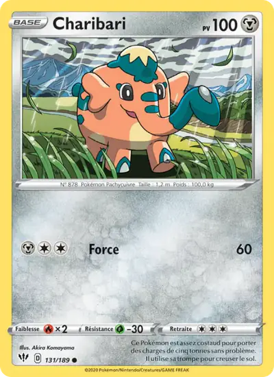 Image de la carte Pokemon Charibari 131/189