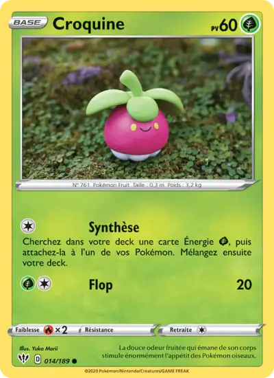 Image de la carte Pokemon Croquine 014/189