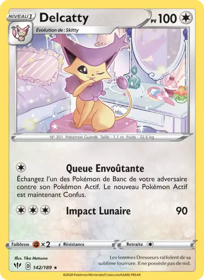 Image de la carte Pokemon Delcatty 142/189