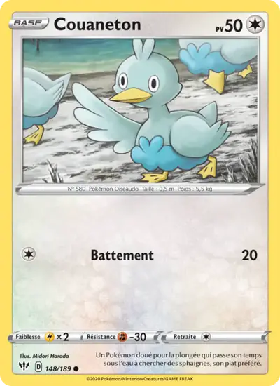 Image de la carte Pokemon Couaneton 148/189