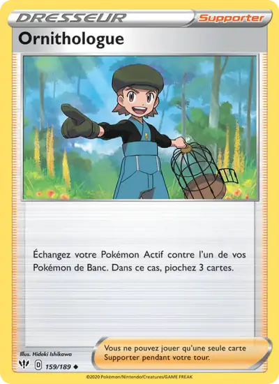 Image de la carte Pokemon Ornithologue 159/189
