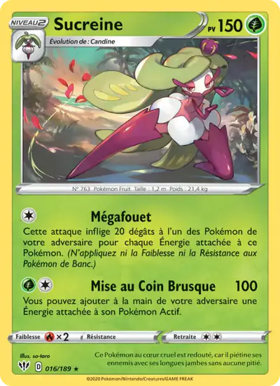 Image de la carte Pokemon Sucreine 016/189