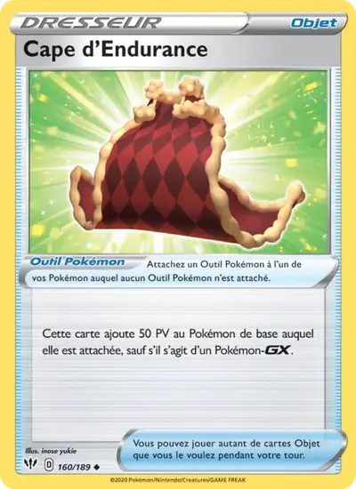 Image de la carte Pokemon Cape d'Endurance 160/189
