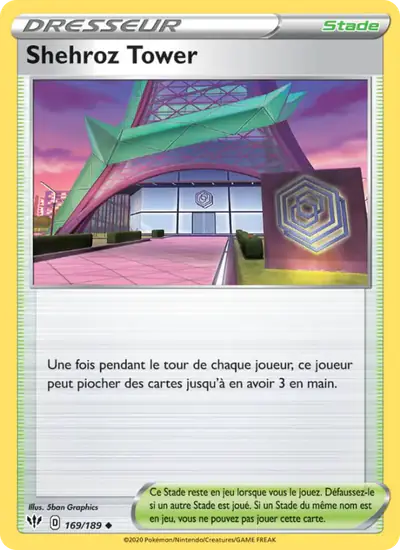 Image de la carte Pokemon Shehroz Tower 169/189