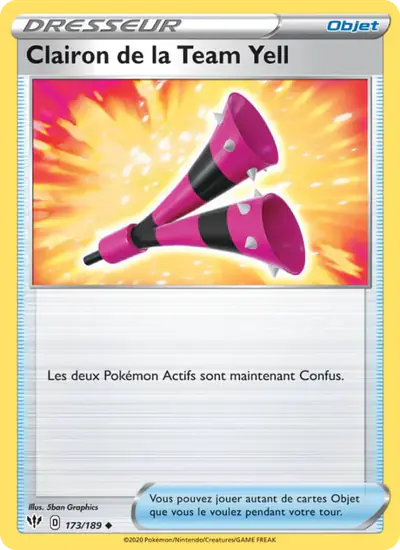 Image de la carte Pokemon Clairon de la Team Yell 173/189