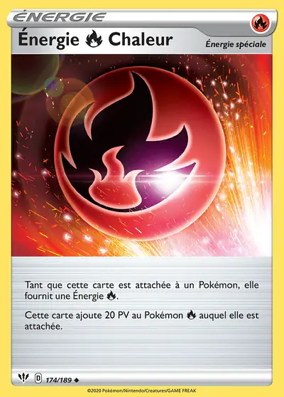 Image de la carte Pokemon Énergie {R} Chaleur 174/189