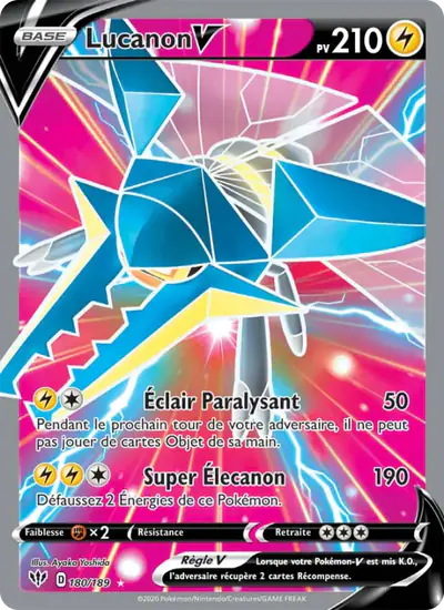 Image de la carte Pokemon Lucanon V 180/189