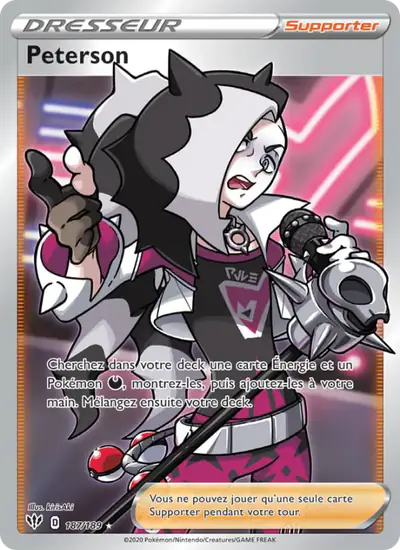 Image de la carte Pokemon Peterson 187/189