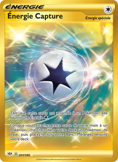 Image de la carte Pokemon Énergie Capture 201/189