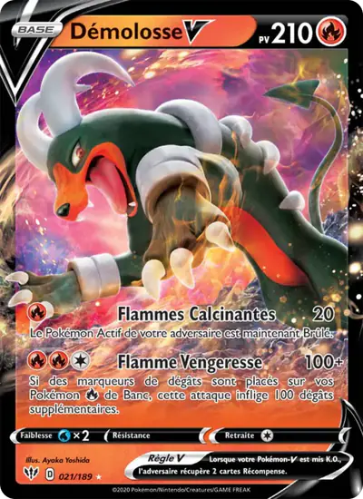 Image de la carte Pokemon Démolosse V 021/189