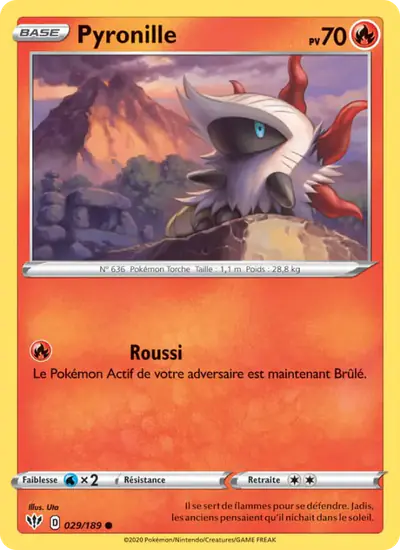 Image de la carte Pokemon Pyronille 029/189