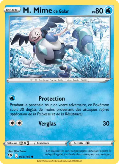 Image de la carte Pokemon M. Mime de Galar 035/189