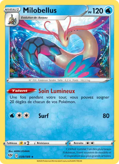 Image de la carte Pokemon Milobellus 039/189