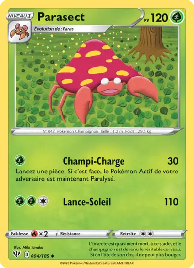 Image de la carte Pokemon Parasect 004/189