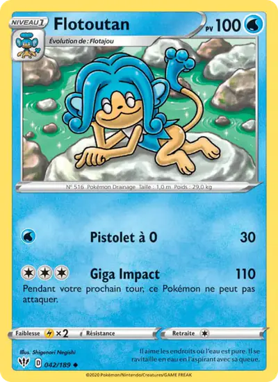 Image de la carte Pokemon Flotoutan 042/189