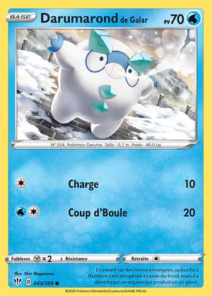 Darumarond de Galar 043/189