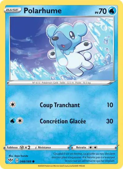 Image de la carte Pokemon Polarhume 048/189