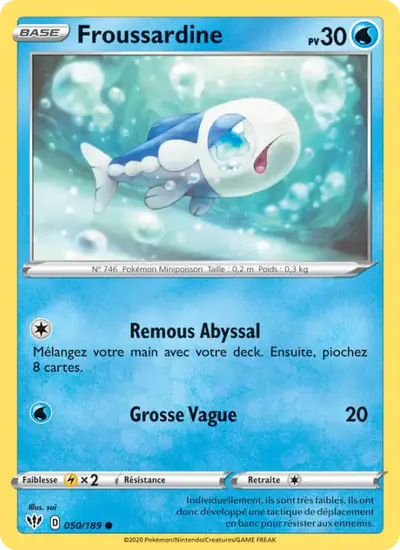 Image de la carte Pokemon Froussardine 050/189