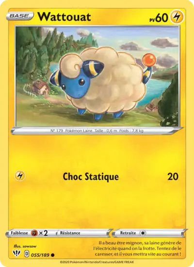 Image de la carte Pokemon Wattouat 055/189