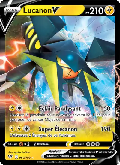 Image de la carte Pokemon Lucanon V 060/189