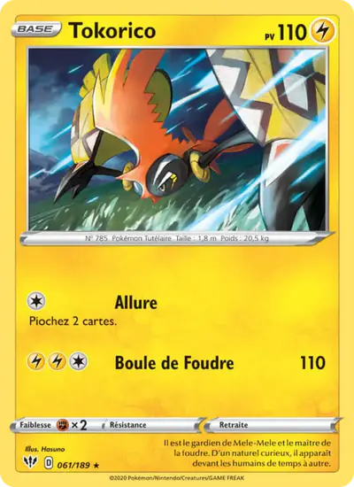 Image de la carte Pokemon Tokorico 061/189
