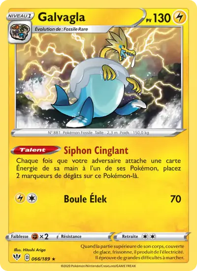 Image de la carte Pokemon Galvagla 066/189