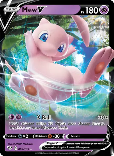 Image de la carte Pokemon Mew V 069/189
