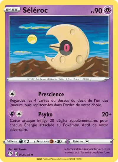 Image de la carte Pokemon Séléroc 072/189