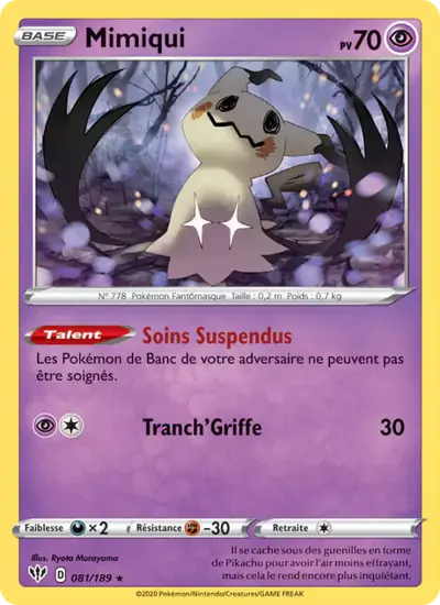 Image de la carte Pokemon Mimiqui 081/189