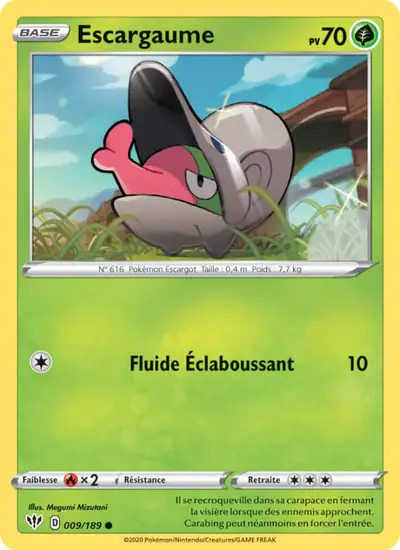 Image de la carte Pokemon Escargaume 009/189