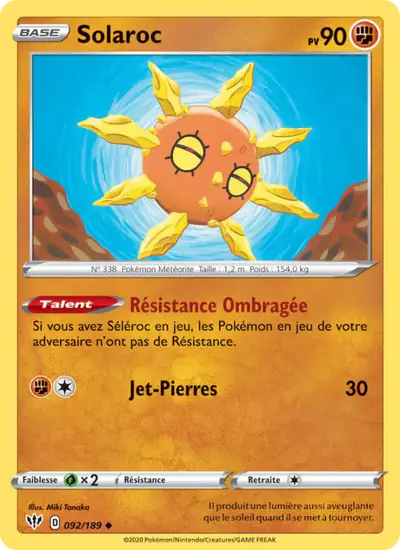 Image de la carte Pokemon Solaroc 092/189