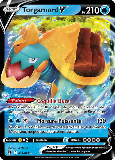Image de la carte Pokemon Torgamord V 014/73